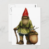 CARTE POSTALE LE GNOME FORESTIER (Devant / Derrière)