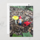 Carte Postale Le Gnome forestier au travail (Devant / Derrière)
