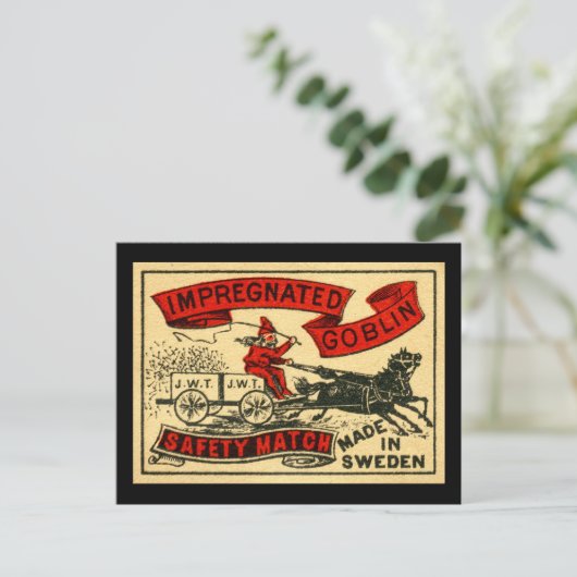 Carte Postale Le gobelin est enceinte (Debout devant)