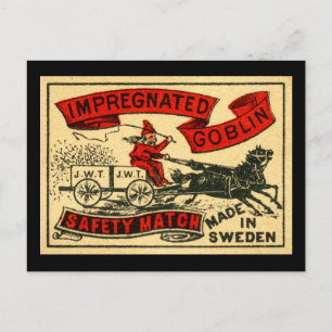 Carte Postale Le gobelin est enceinte