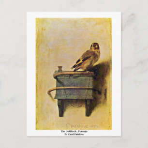 Carte Postale Le Goldfinch, Puttertje Par Carel Fabritius