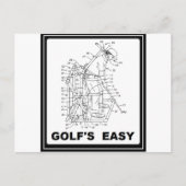 CARTE POSTALE LE GOLF EST FACILE (Devant)
