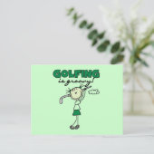 Carte Postale Le golf est super (Debout devant)