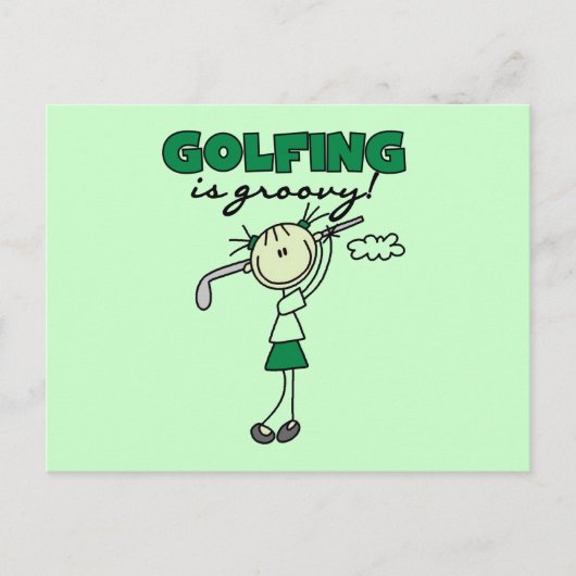 Carte Postale Le golf est super (Devant)