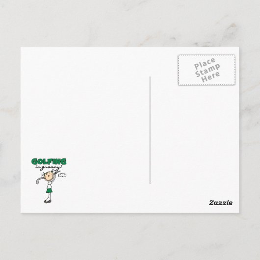 Carte Postale Le golf est Super (Dos)