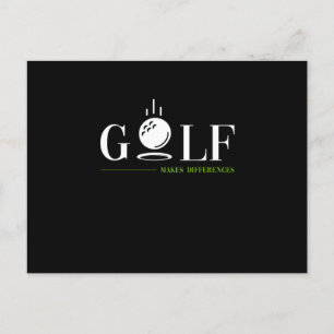 Carte Postale Le Golf fait des différences Golf Golf Club Golf G
