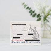 Carte Postale Le gouvernement ne devrait pas être renversé Justi (Debout devant)