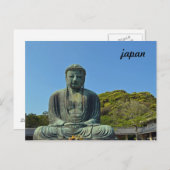Carte Postale Le Grand Bouddha de Kamakura (Devant / Derrière)