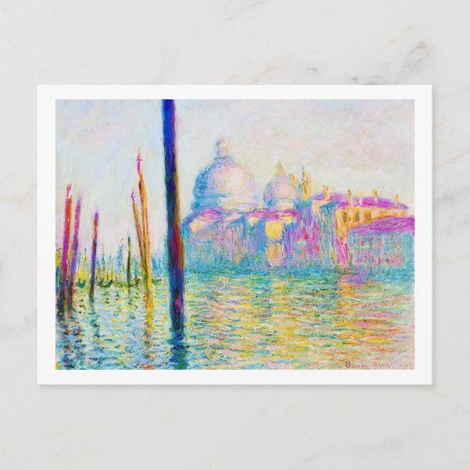 Carte Postale Le Grand Canal à Venise Claude Monet (Devant)