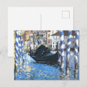 Carte Postale Le grand canal de Venise Edouard Manet (Devant / Derrière)