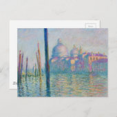 Carte Postale Le Grand Canal, Venise par Claude Monet (1908) (Devant / Derrière)