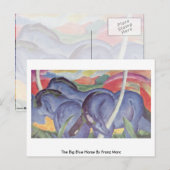 Carte Postale Le Grand Cheval Bleu De Franz Marc (Devant / Derrière)