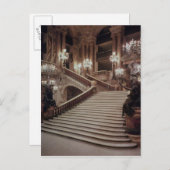 Carte Postale Le Grand Escalier de l'Opéra-Garnier (Devant / Derrière)