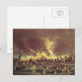 Carte Postale Le grand incendie de Londres, 1666 (Devant / Derrière)