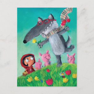 Carte Postale Le grand méchant loup