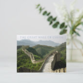 Carte Postale le grand mur de chine (Debout devant)