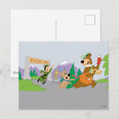 Carte Postale Le grand panier de pique-nique de Yogi Bear (Devant / Derrière)