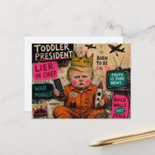Carte Postale Le grand président tout-petit