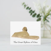 Carte postale : Le grand sphinx de Gizeh (Debout devant)