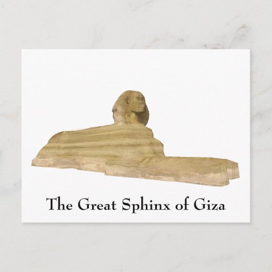 Carte postale : Le grand sphinx de Gizeh (Devant)