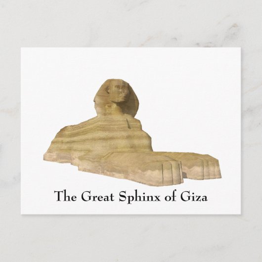 Carte postale : Le grand sphinx de Gizeh (Devant)