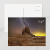 Carte Postale Le Grand Sphinx De Gizeh (Devant / Derrière)