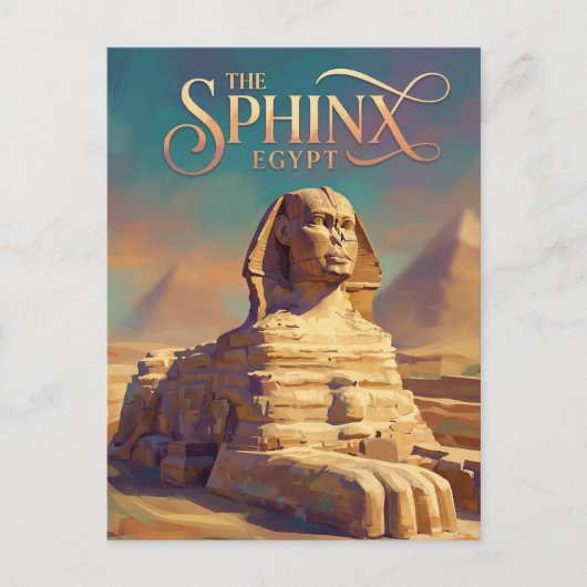 Carte Postale Le Grand Sphinx de Gizeh Égypte (Devant)
