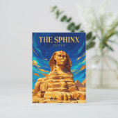 Carte Postale Le Grand Sphinx Égypte (Debout devant)