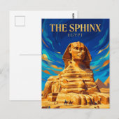 Carte Postale Le Grand Sphinx Égypte (Devant / Derrière)