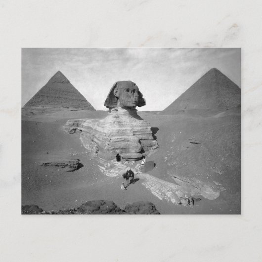 Carte Postale Le Grand Sphinx & Pyramides, 1878 (Devant)