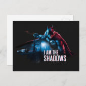 Carte Postale Le Graphique de Personnage de Batman - Je Suis Les (Devant / Derrière)