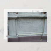 CARTE POSTALE LE GRAVE D'ALEXANDER HAMILTON (Devant / Derrière)