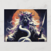 Carte Postale Le guerrier de la princesse et son serpent d'anima (Devant)