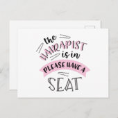 Carte Postale Le haïrapiste (Devant / Derrière)