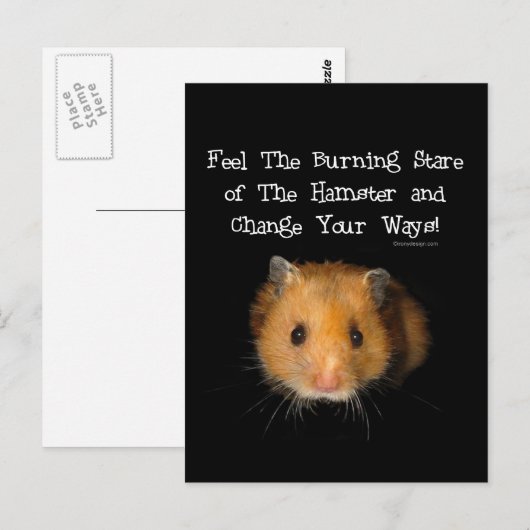 Carte Postale Le Hamster (Devant / Derrière)
