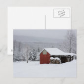 Carte Postale Le hangar à bois (Devant / Derrière)