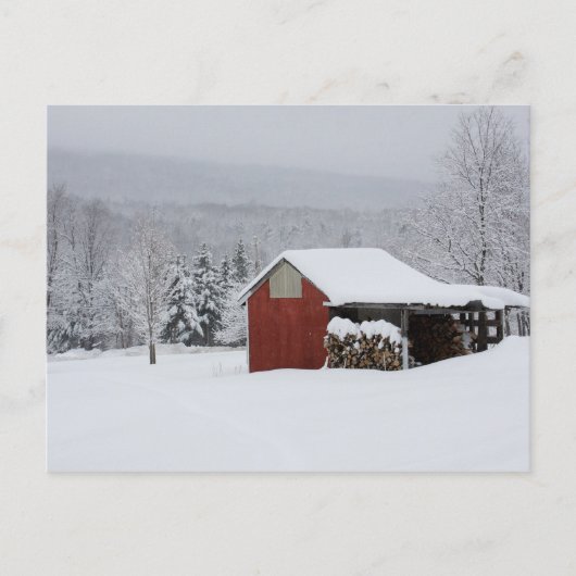 Carte Postale Le hangar à bois (Devant)
