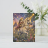 Carte Postale Le hérisson et la licorne (Debout devant)