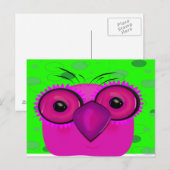 Carte Postale Le hibou (Devant / Derrière)