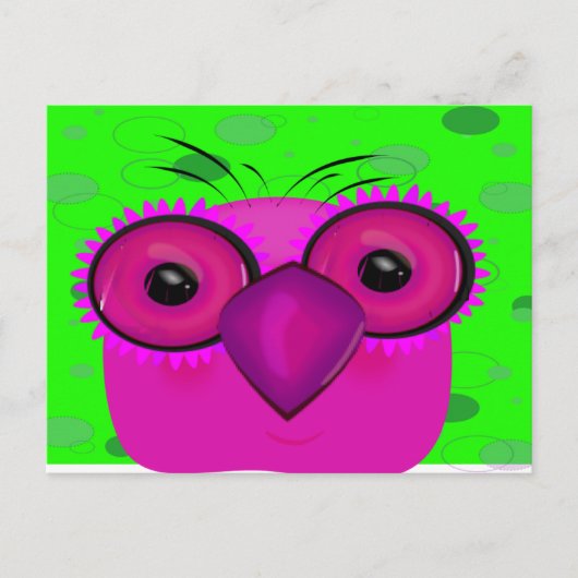 Carte Postale Le hibou (Devant)
