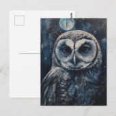 Carte Postale Le hibou (Devant / Derrière)
