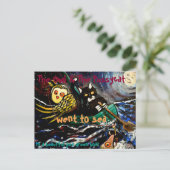 Carte Postale Le hibou et la chatte (Debout devant)