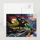 Carte Postale Le hibou et la chatte (Devant / Derrière)