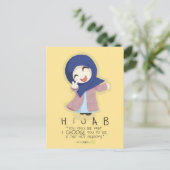 Carte Postale Le hijab est la liberté (Debout devant)