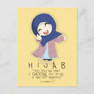 Carte Postale Le hijab est la liberté