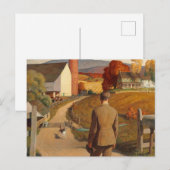 Carte Postale Le Homecoming, 1945 par Newell Convers Wyeth (Devant / Derrière)