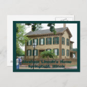 Carte Postale Le HomeSpringfi d'Abraham Lincoln... (Devant / Derrière)