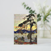 Carte Postale Le Jack Pine, célèbre peinture, (Debout devant)