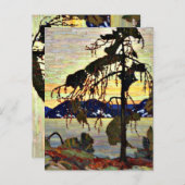 Carte Postale Le Jack Pine, célèbre peinture, (Devant / Derrière)