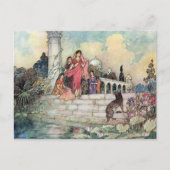 Carte Postale Le Jackal et le Betel Feuille Warwick Goble (Devant)